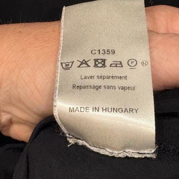 Marithe Francois Girbaud Womens Top Button Up Long Sleeve Size 6 Y2K Black - Picture 9 of 13